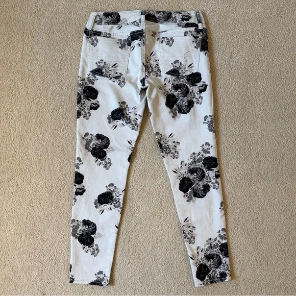 American Eagle Outfitters Black Floral Leggings - Picture 2 of 7